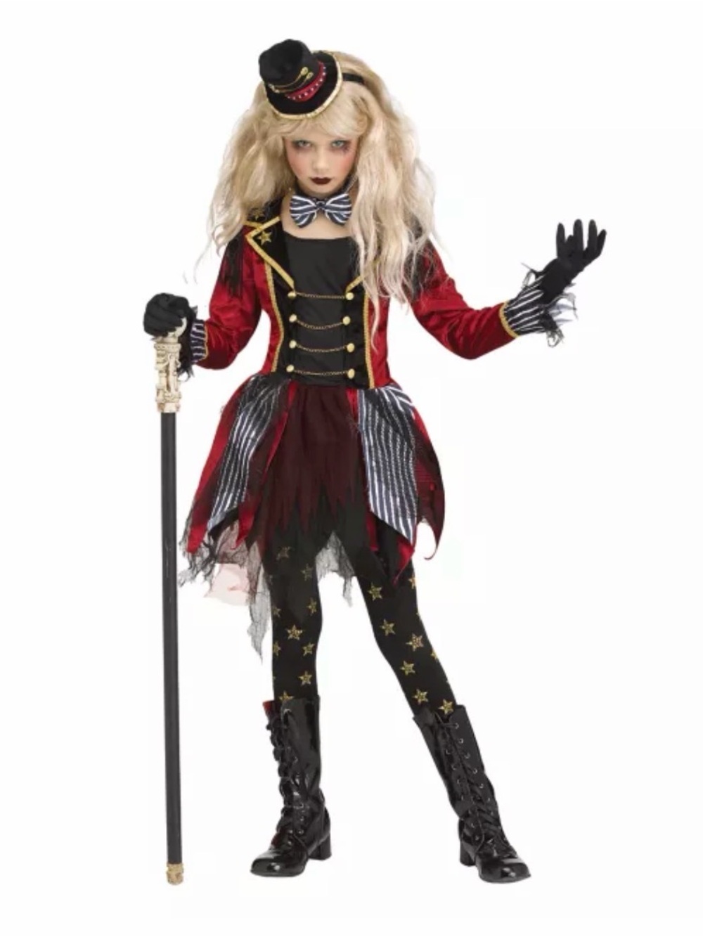 Kids Dark Ringmaster Costume - 6 Piece set